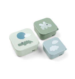 Done by Deer Done by Deer Snack box set 2pcs Happy Clouds Green