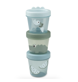 Done by Deer Done by deer  Baby food container 3-pack Croco  Green