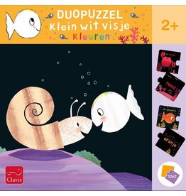 Clavis Clavis Duo puzzel Klein wit visje Tellen