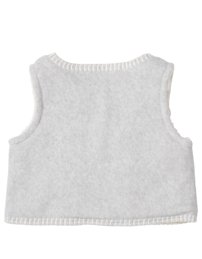 Koeka Koeka Baby Gilet Reverisble Denver Soft Grey