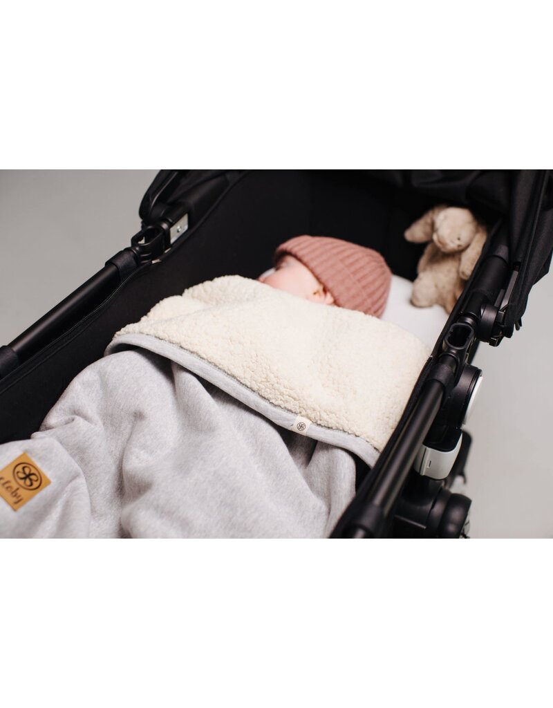 Cloby Cloby Teddy blanket Off white