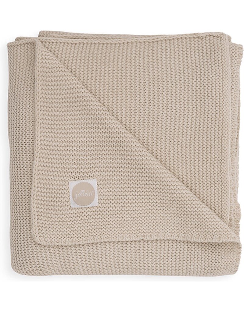 Jollein Deken ledikant 100x150cm Basic knit nougat