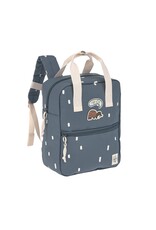 Lassig Lassig Mini Square Backpack Happy Prints Midnight Blue