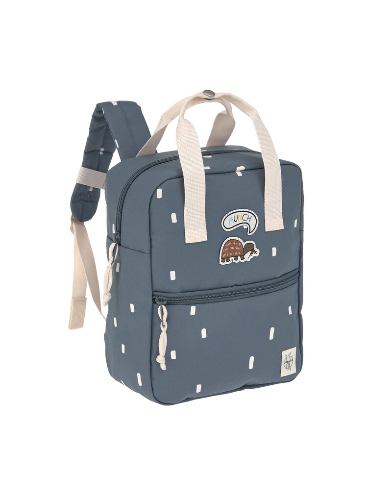 Lassig Lassig Mini Square Backpack Happy Prints Midnight Blue