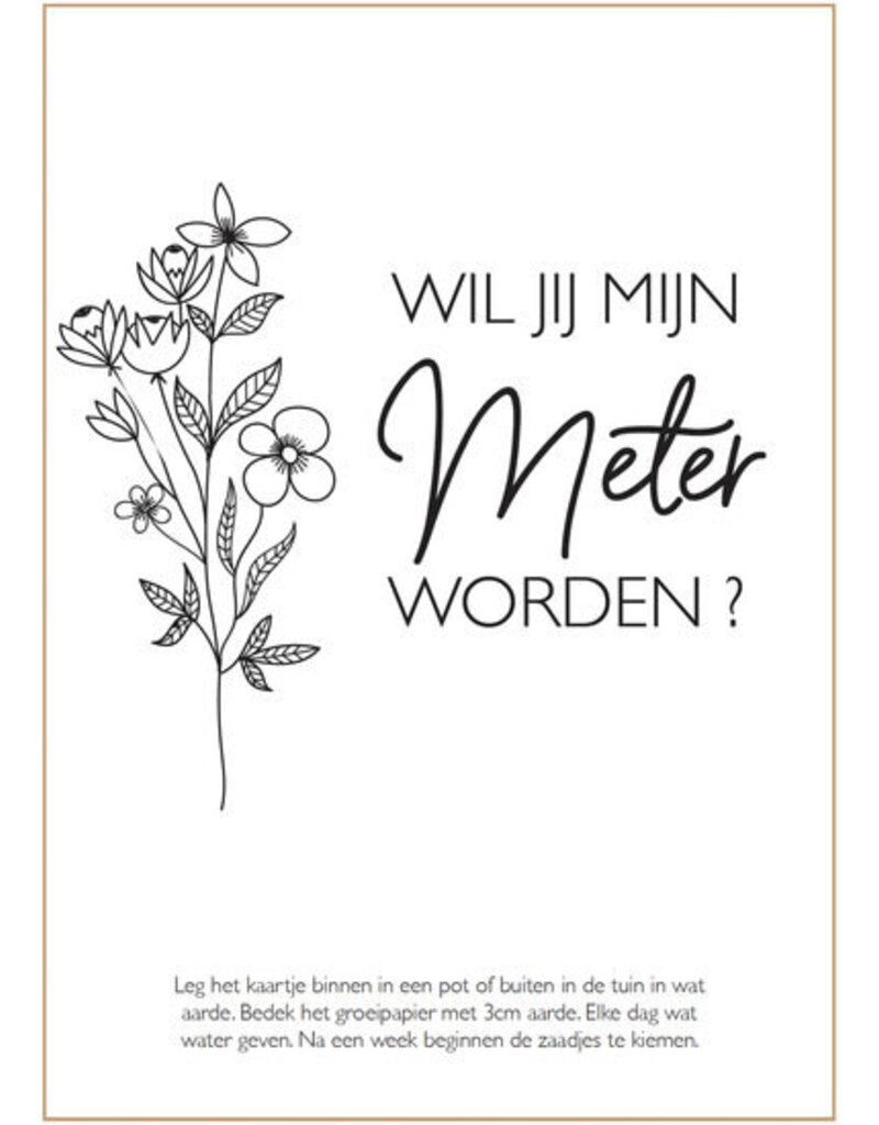 Minimou Minimou Let Love Grow - Wishes in a tube - Wil jij mijn meter worden?