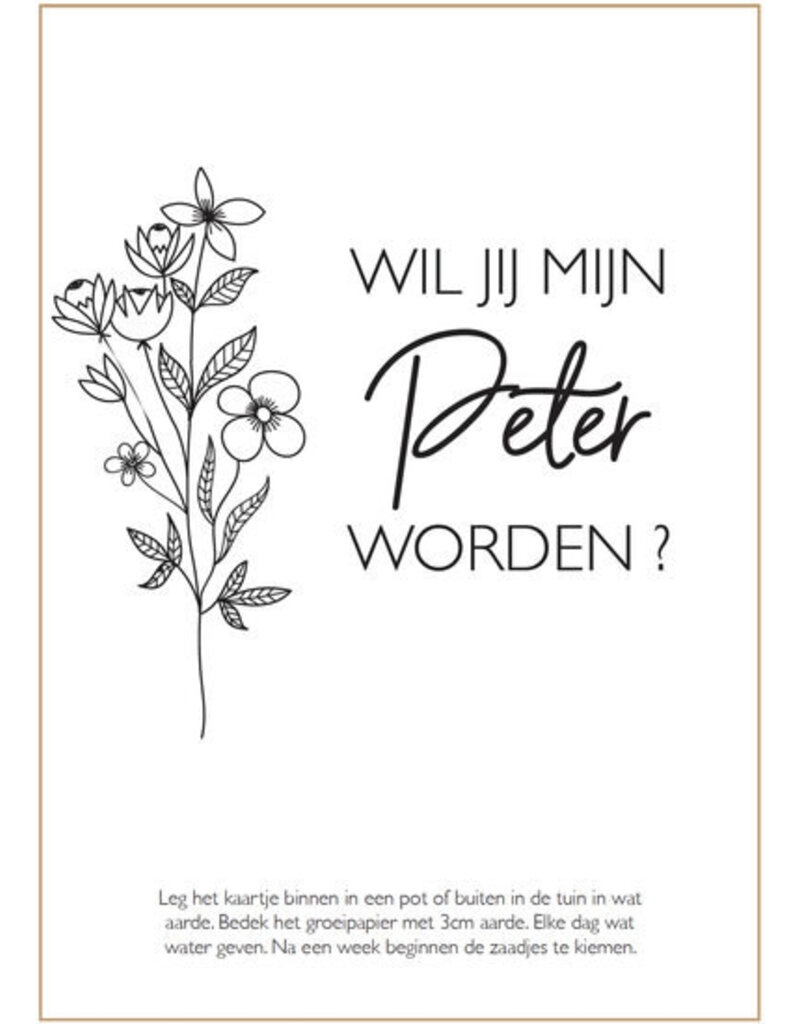 Minimou Minimou Let Love Grow - Wishes in a tube - Wil jij mijn peter worden?