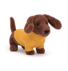 Jellycat Jellycat Yellow sweater sausage dog