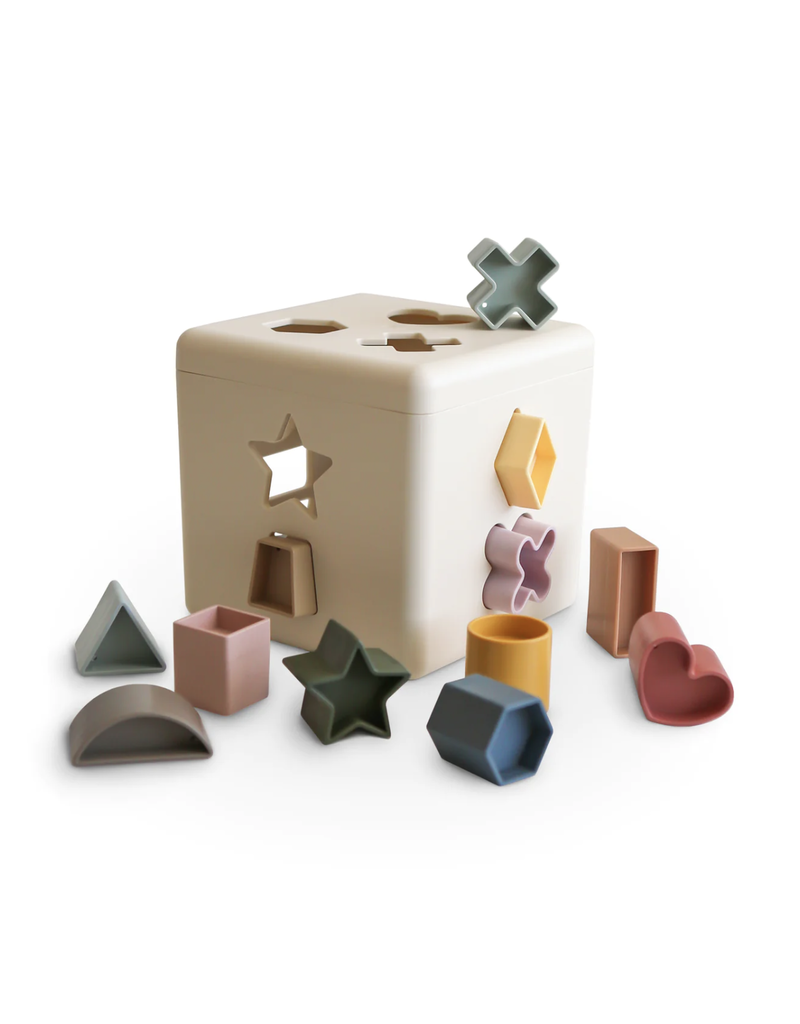 Mushie Mushie Shape Sorting Box