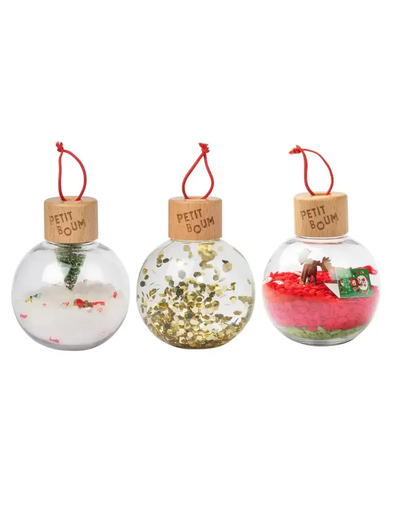 Petit Boum Petit Boum  Set van 3 Kerstballen