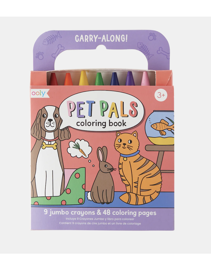 Ooly Ooly Carry Along Coloring Book Pet Pals