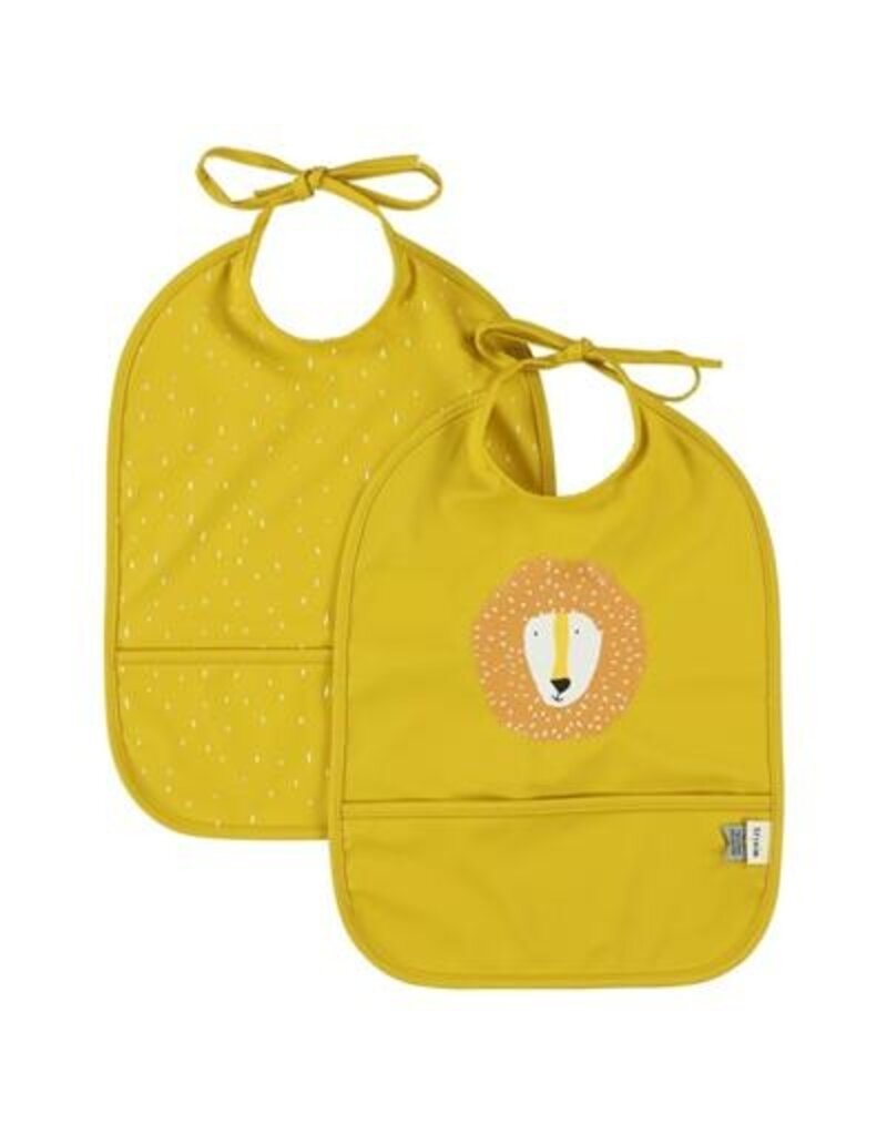 Trixie Trixie Afwasbaar slabbetje 2-pack Mr. Lion