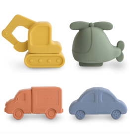 Mushie Mushie Badspeeltjes vehicles mold free