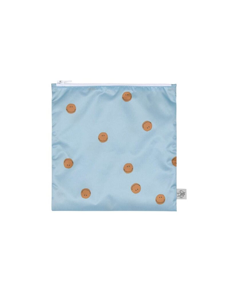 Lassig Lassig Snack Bag 2 pcs Happy Rascals Smile Sky blue