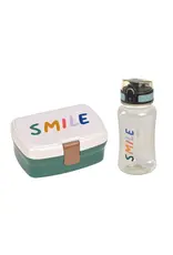 Lassig Lassig lunch set little gang smile milky/ocean green