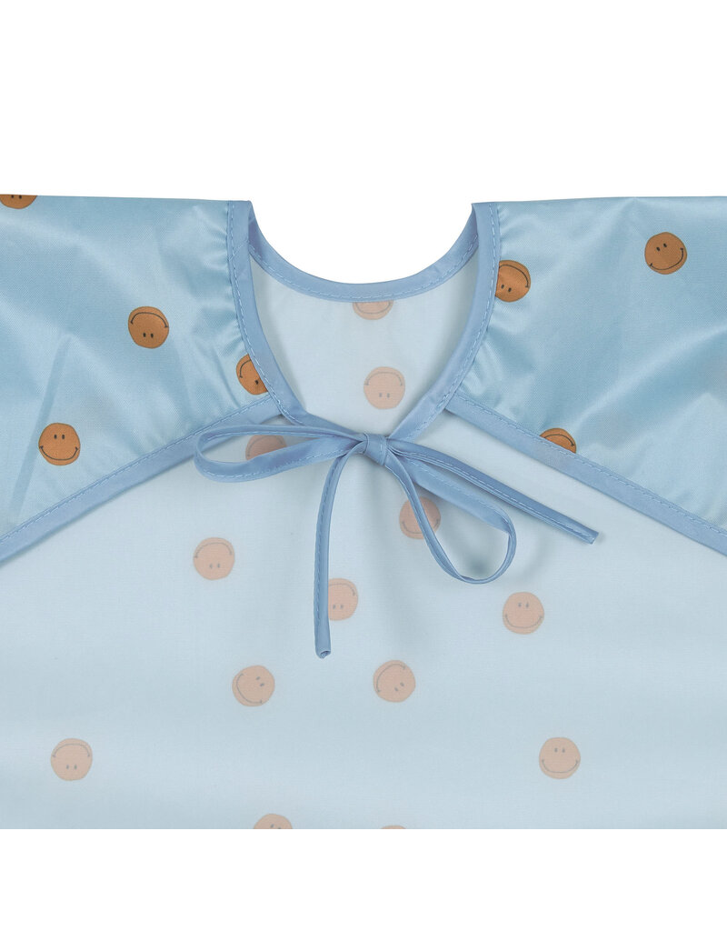 Lassig Lassig Long Sleeve Bib 2 pcs Happy Rascals  Smile sky blue