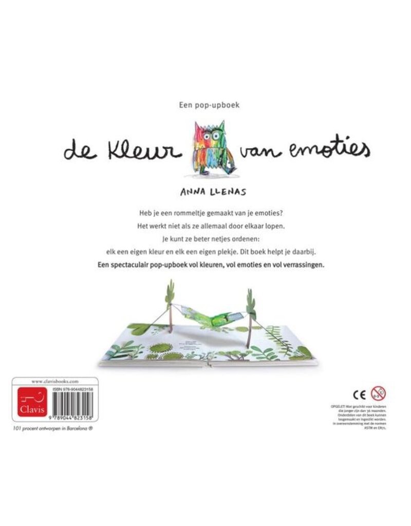 Clavis Clavis Pop up boek "De kleur van emoties"