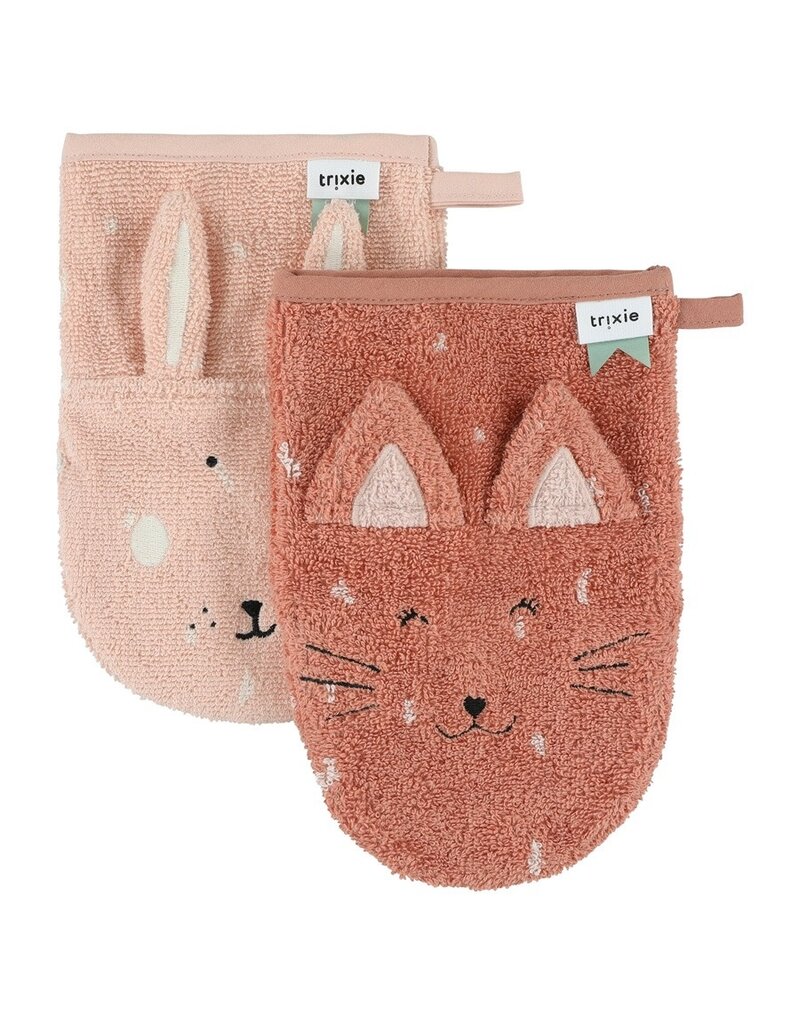 Trixie Trixie Washandje 2-pack Mrs. Cat - Mrs. Rabbit