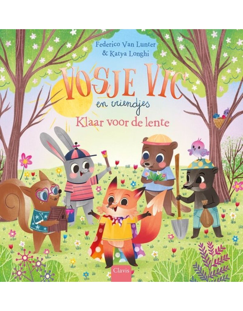 Clavis Clavis Vosje vic en vriendjes klaar voor de lente