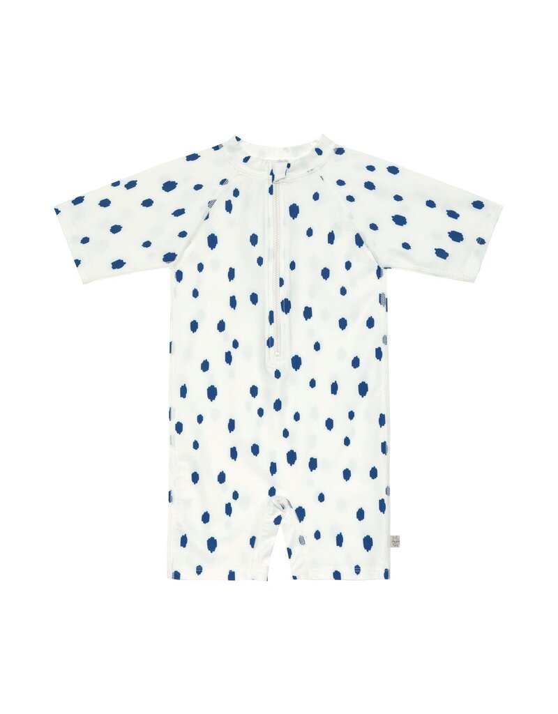 Lassig Lassig Short Sleeve Sunsuit Spots blue/nature