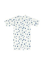 Lassig Lassig Short Sleeve Sunsuit Spots blue/nature