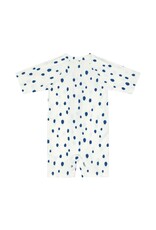 Lassig Lassig Short Sleeve Sunsuit Spots blue/nature