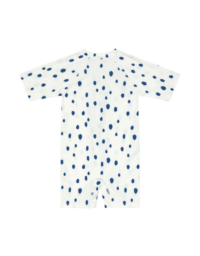 Lassig Lassig Short Sleeve Sunsuit Spots blue/nature