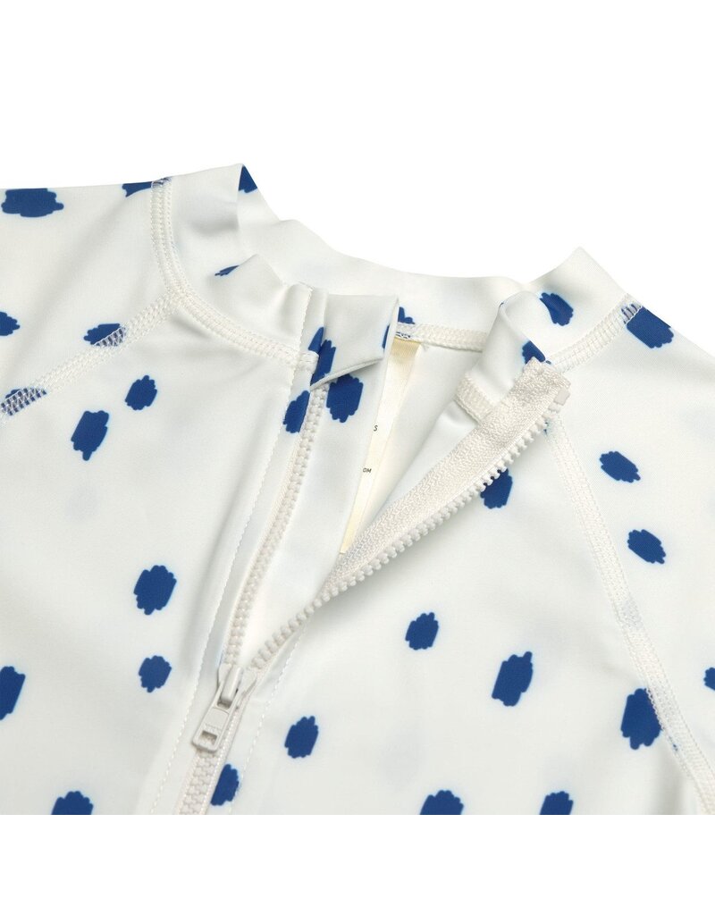 Lassig Lassig Short Sleeve Sunsuit Spots blue/nature