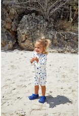 Lassig Lassig Short Sleeve Sunsuit Spots blue/nature