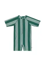 Lassig Lassig Short Sleeve Sunsuit Stripes green/  nature