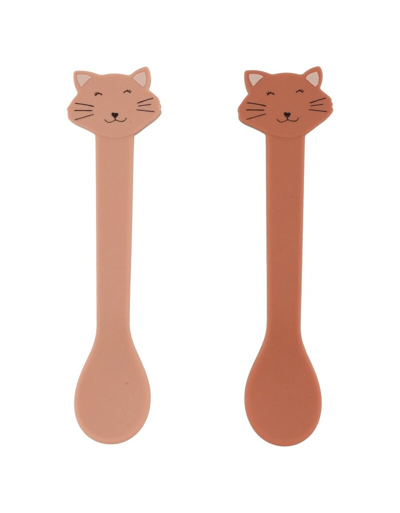 Trixie Trixie Siliconen lepel 2-pack Mrs. Cat