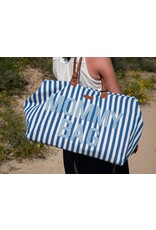 Childhome Childhome Mommy Bag Stripes Electric Blue/Light Blue