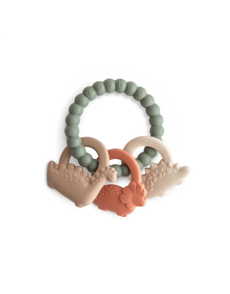 Mushie Mushie Teething Ring Dino