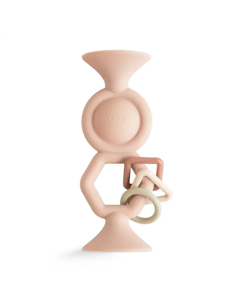 Mushie Mushie Hexapop suction toy Blush