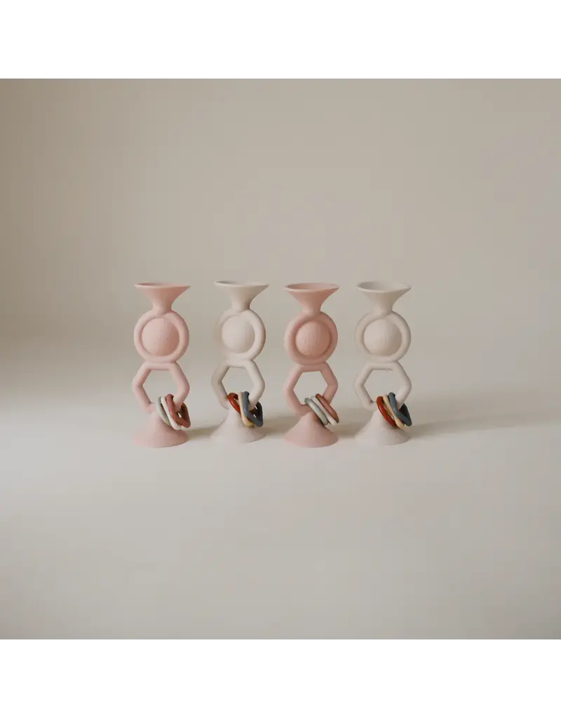 Mushie Mushie Hexapop suction toy Blush