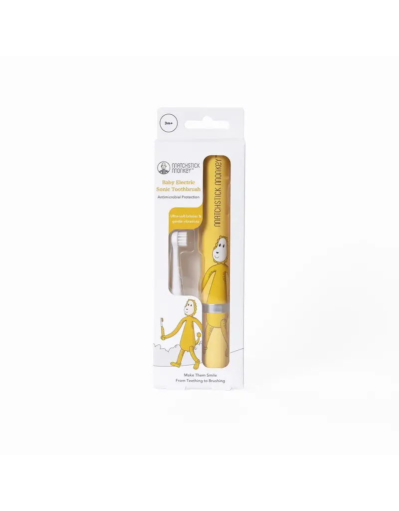 Matchstick Monkey Matchstick Monkey Baby Sonic Toothbrush Geel
