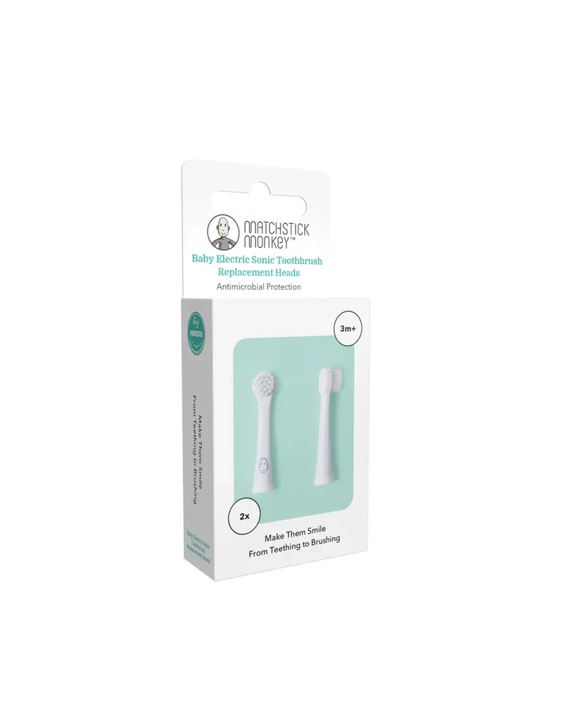 Matchstick Monkey Matchstick Monkey Baby Sonic Toothbrush Replacement Heads