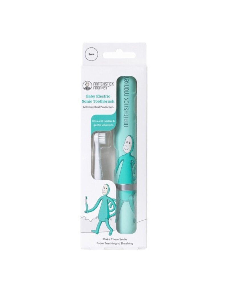 Matchstick Monkey Matchstick Monkey Baby Sonic Toothbrush Blauw