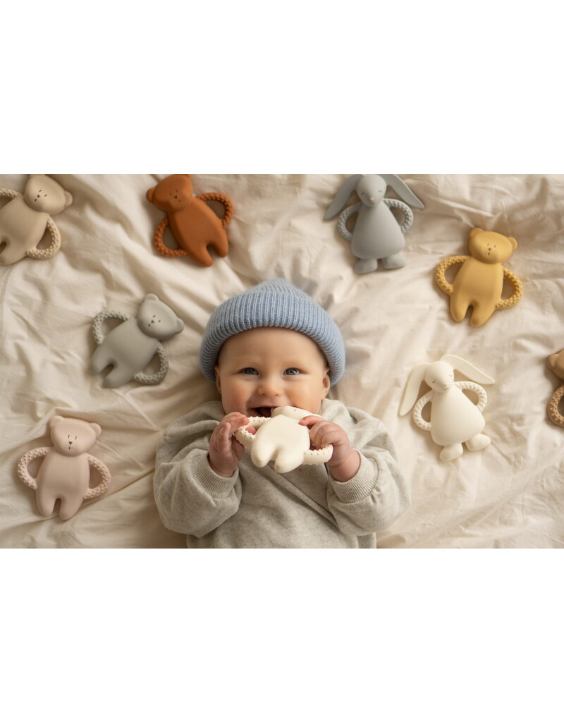 Moonie Moonie Teether Bunny Silver