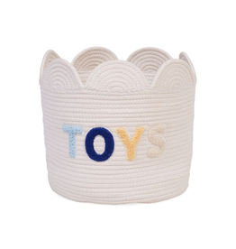 Childhome Childhome Mand bloem Ecru Toys 30x30x30cm