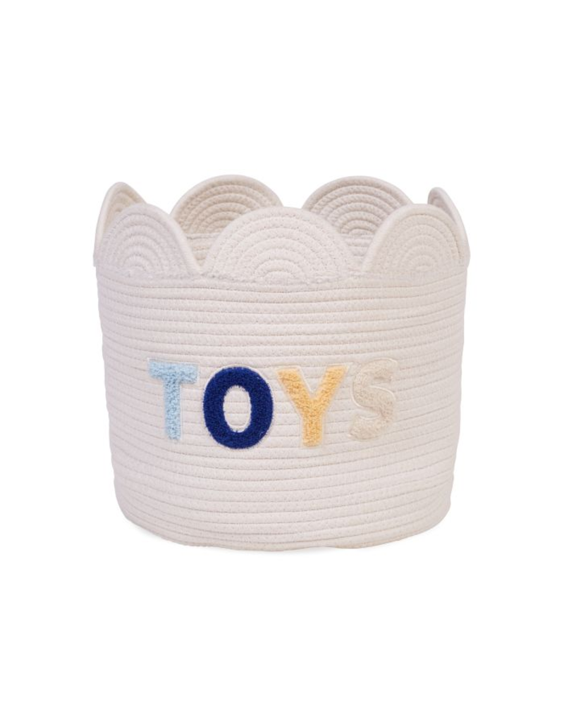 Childhome Childhome Mand bloem Ecru Toys 30x30x30cm