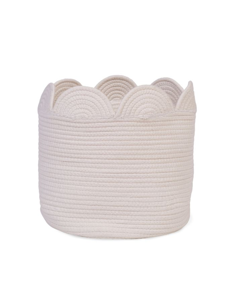Childhome Childhome Mand bloem Ecru Toys 30x30x30cm