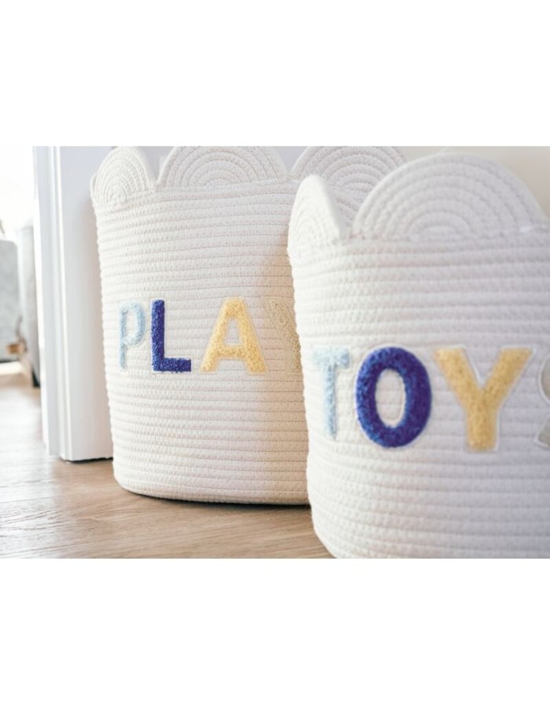 Childhome Childhome Mand bloem Ecru Toys 30x30x30cm