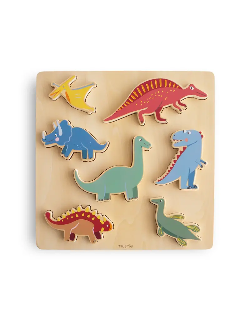 Mushie Mushie wooden puzzle  dinosaur