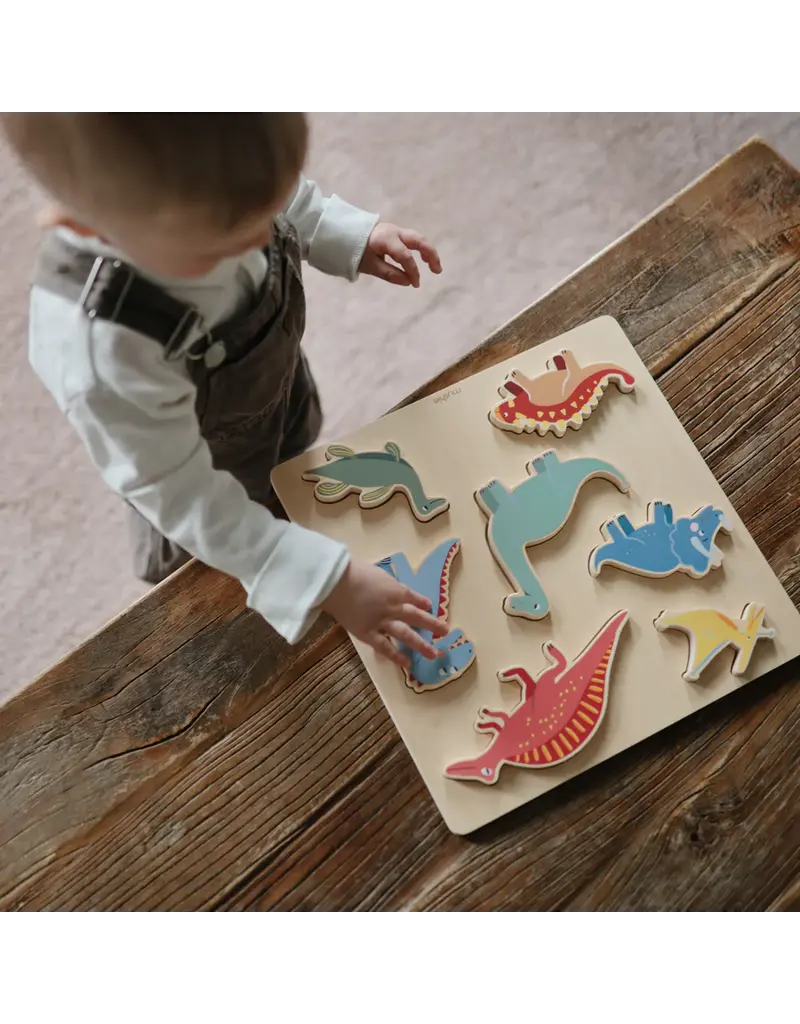 Mushie Mushie wooden puzzle  dinosaur