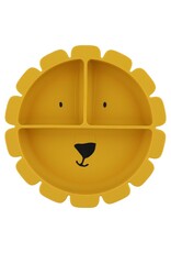 Trixie Trixie Siliconen bord met vakjes en zuignap  Mr. Lion
