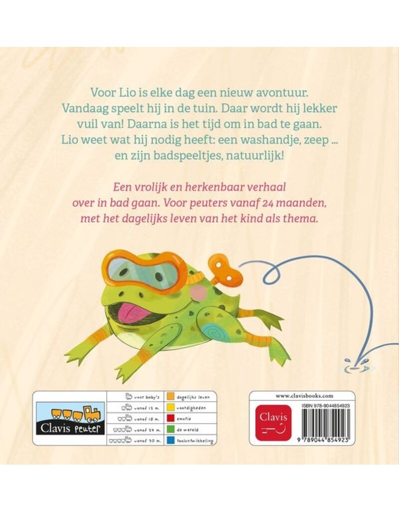 Clavis Clavis boek "Lio gaat in bad"