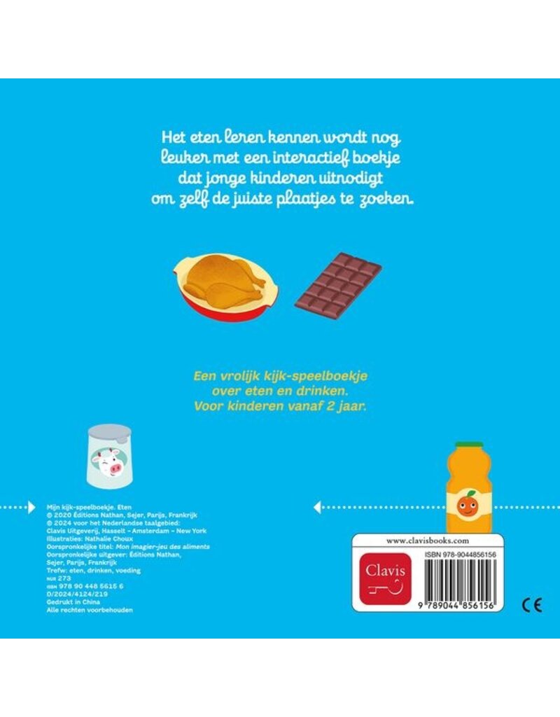 Clavis Clavis Mijn kijk- speelboekje "Eten"