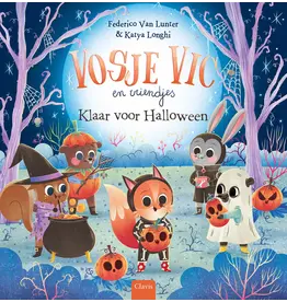 Clavis Clavis boek "Vosje Vic en vriendjes. Klaar voor Halloween"