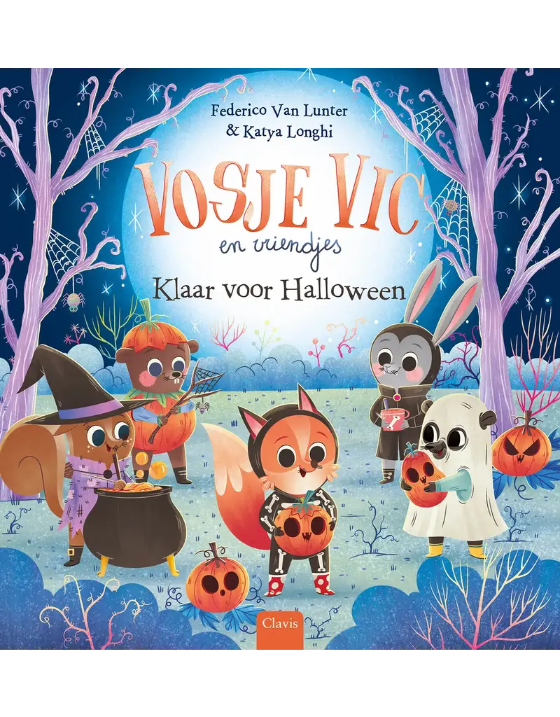Clavis Clavis boek "Vosje Vic en vriendjes. Klaar voor Halloween"
