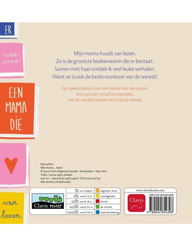Clavis Clavis boek "Mijn mama ... leest!"